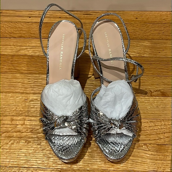 LOEFFLER RANDALL 
Rivka 115mm Leather Knot Platform Sandals - Picture 4 of 16